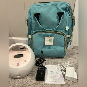 Spectra S2 wired pump and diaper/cooler breast pump bag